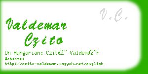 valdemar czito business card